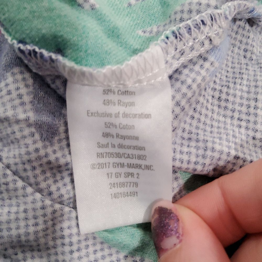 GYMBOREE 6 Floral Print Button-Up Top - Picture 4 of 4